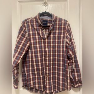 Tommy Bahama Pima Cotton Plaid Check Button Down